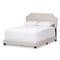 Baxton Studio Willis Modern Light Beige Upholstered Full Size Bed 136-7460 - alternate 1